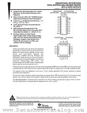 SNJ54ABT2240AW datasheet pdf Texas Instruments
