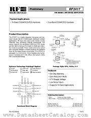 RF2417 datasheet pdf RF Micro Devices
