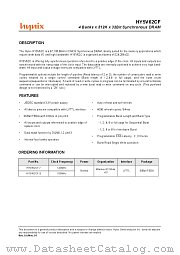 HY5V62CF-7 datasheet pdf Hynix Semiconductor