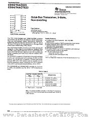 CD74AC623NSR datasheet pdf Texas Instruments