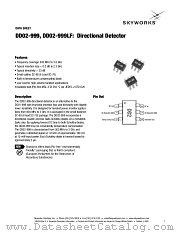 DD02-999 datasheet pdf Skyworks Solutions