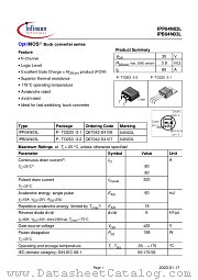 IPP04N03L datasheet pdf Infineon