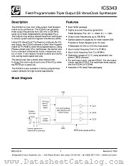 ICS343 datasheet pdf Texas Instruments