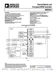 ADM1034ARQZ datasheet pdf Analog Devices