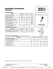 MPSA13RLRP datasheet pdf ON Semiconductor