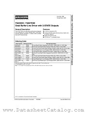 74AC240SCX datasheet pdf Fairchild Semiconductor