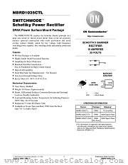 MBRD1035CTLT4 datasheet pdf ON Semiconductor