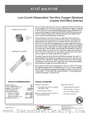 A1148LUA-T datasheet pdf Allegro MicroSystems