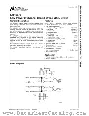 LMH6678LQ datasheet pdf National Semiconductor