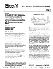 3B47-E-08 datasheet pdf Analog Devices