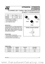 STP80NF06 datasheet pdf ST Microelectronics