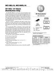 MC10EL15 datasheet pdf ON Semiconductor