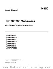 UPD780204AGF-XXX-3BA datasheet pdf NEC