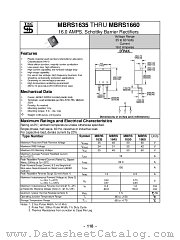 MBRS1660 datasheet pdf Taiwan Semiconductor