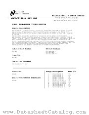 5962-9233901MCA datasheet pdf National Semiconductor