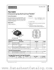 FDJ1028N datasheet pdf Fairchild Semiconductor