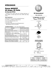 NTB23N03R datasheet pdf ON Semiconductor
