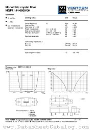 MQF41.44-0800/06 datasheet pdf Vectron