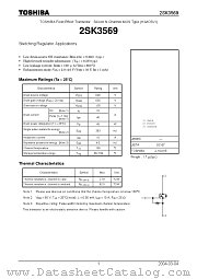 2SK3569 datasheet pdf TOSHIBA