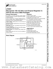 LP2981IBP-2.5 datasheet pdf National Semiconductor