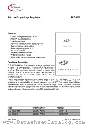 TLE 4262 GM datasheet pdf Infineon