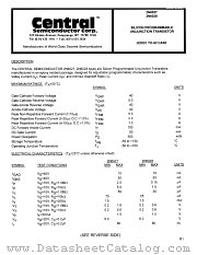 2N6027 datasheet pdf Central Semiconductor