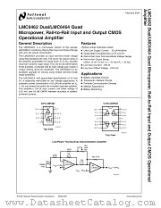 LMC6464AIN datasheet pdf National Semiconductor
