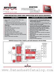 BCM7030 datasheet pdf Broadcom