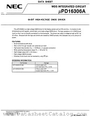 UPD16306AGF-3RA datasheet pdf NEC