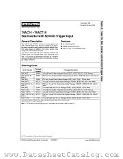 74ACT14SC datasheet pdf Fairchild Semiconductor