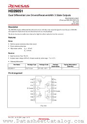 HD29051 datasheet pdf Renesas