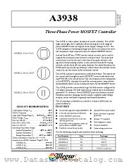 A3938SLD-T datasheet pdf Allegro MicroSystems