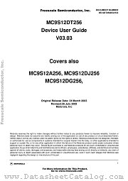 MC9S12DG256 datasheet pdf Freescale (Motorola)