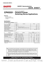 CPH3321 datasheet pdf SANYO