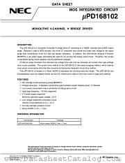 UPD168102 datasheet pdf NEC