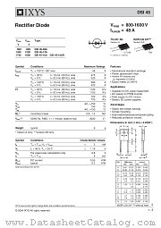 DSI45-16AR datasheet pdf IXYS
