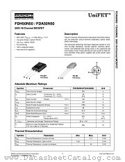 FDA50N50 datasheet pdf Fairchild Semiconductor