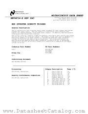 5962-8875201DA(54F14FMQB) datasheet pdf National Semiconductor