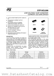 STP16CL596B1R datasheet pdf ST Microelectronics