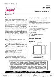 LC74982W datasheet pdf SANYO