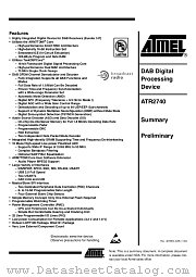 ATR2740 datasheet pdf Atmel