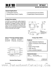 RF2637 datasheet pdf RF Micro Devices