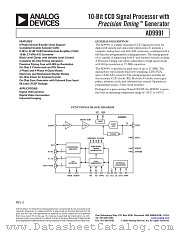 AD9991KCP datasheet pdf Analog Devices