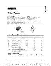 SSM1N45BTF datasheet pdf Fairchild Semiconductor