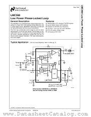 LMC568CM datasheet pdf National Semiconductor