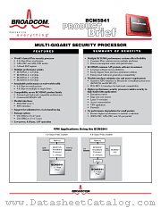 BCM5841 datasheet pdf Broadcom