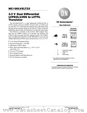 MC100LVELT23D datasheet pdf ON Semiconductor