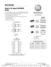 MC10H209FNR2 datasheet pdf ON Semiconductor