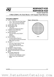 M28R400CB120D11 datasheet pdf ST Microelectronics
