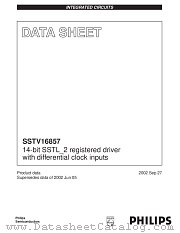 SSTV16857 datasheet pdf Philips